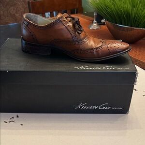 Kenneth Cole Men's Tan Leather Oxfords